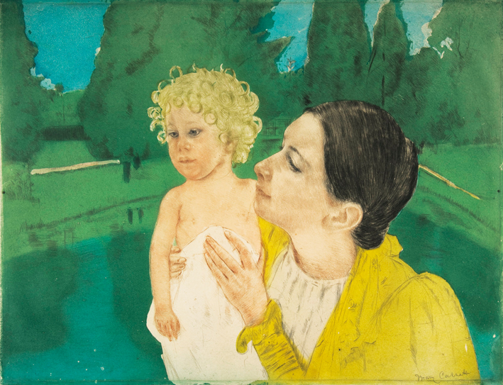  玛丽·卡萨特 Mary Cassatt —— 母亲与孩子 (7)